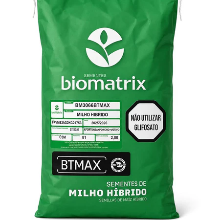 Sementes de Milho Híbrido BM3066 BTMAX - 1KG