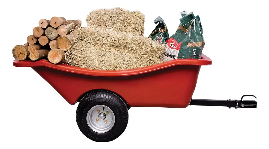 Carreta Trator de Cortador Grama EASY 300 Vermelha