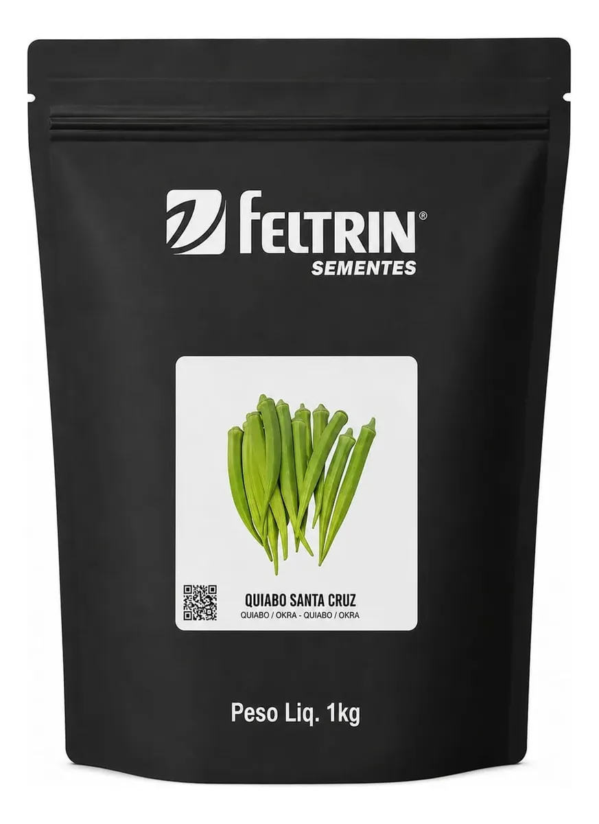 Semente Quiabo Santa Cruz 47 Feltrin Hortaliças Frutos - 1kg