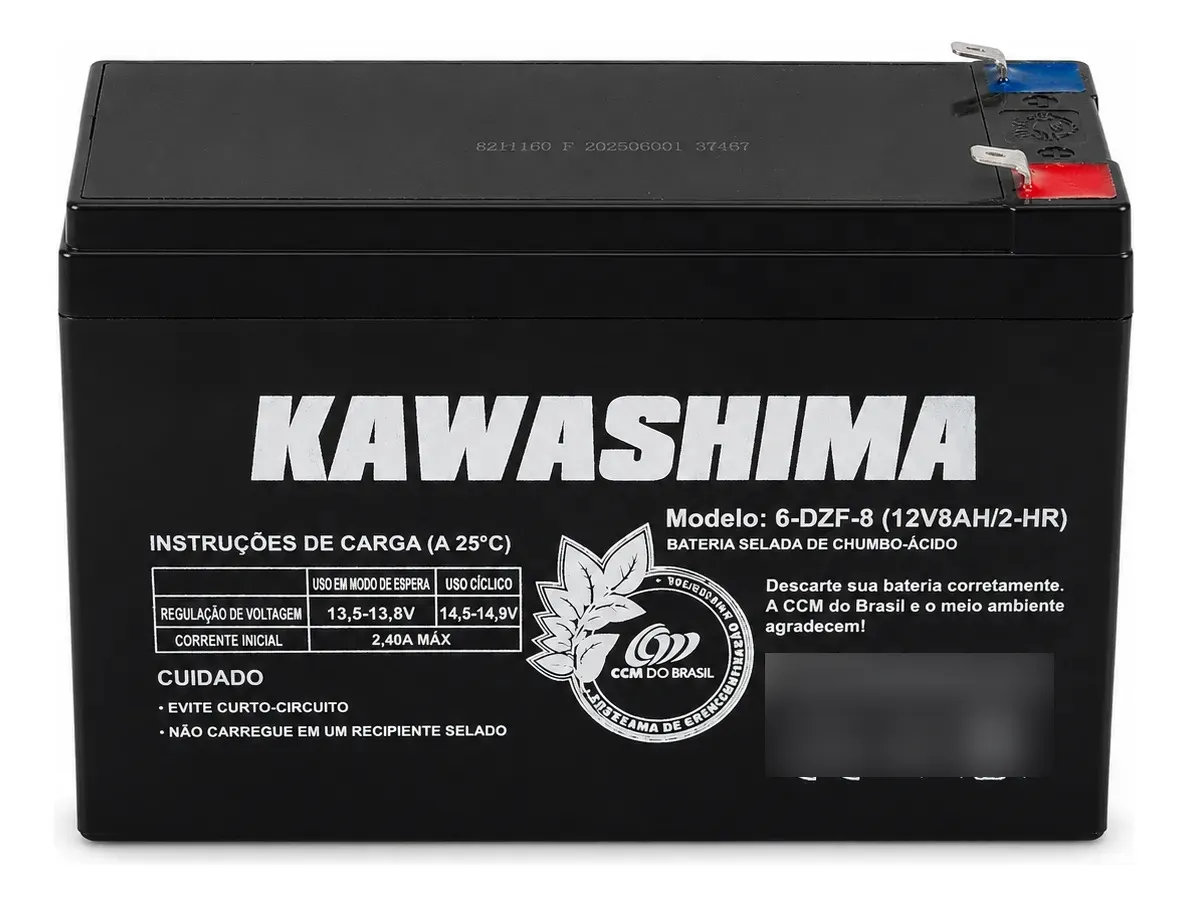 Bateria Kawashima 12v 8ah Pulverizador Kawashima