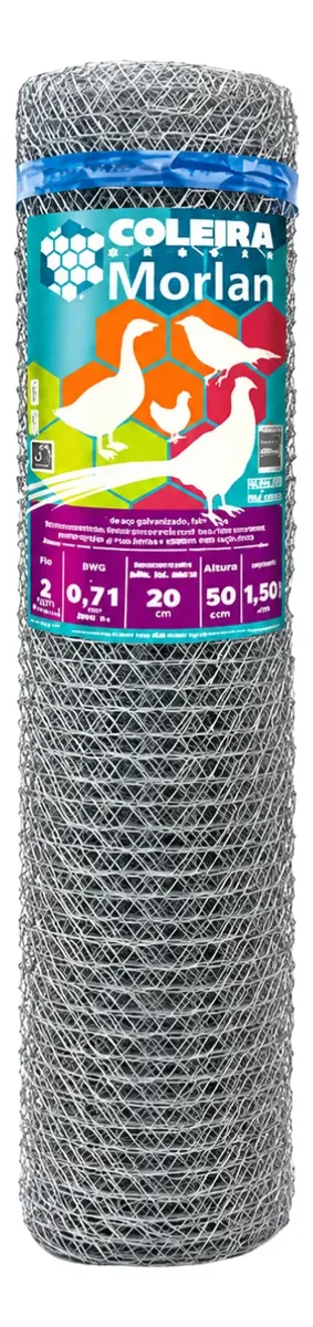 Tela Pinteiro Fio 22 1,50m x 50m Morlan