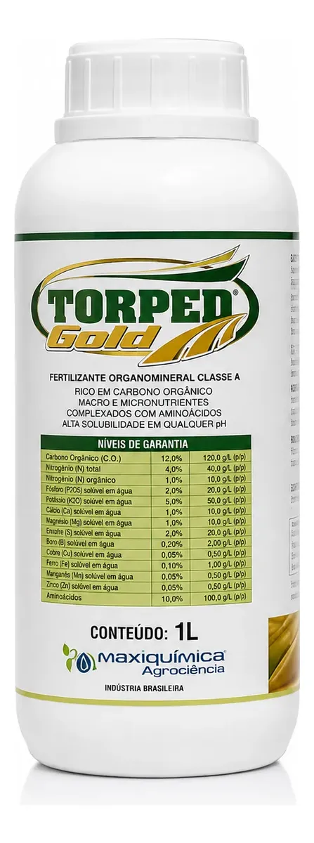 Torped Gold Nutrição Vegetal Alta Performance 1 Litro