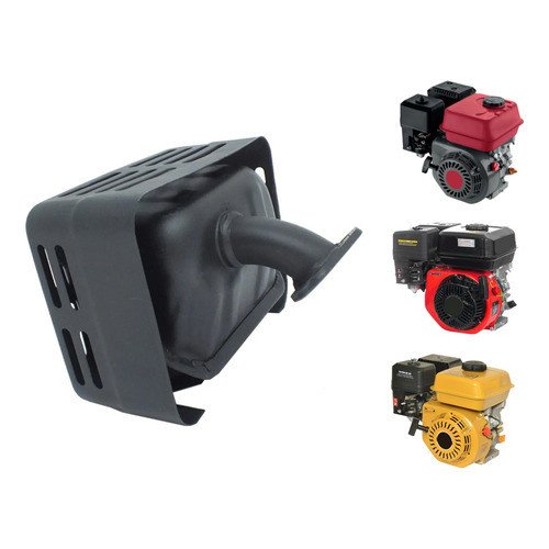 Silencioso Com Proteção Para Motor Gasolina 5,5hp 6,5hp 7hp